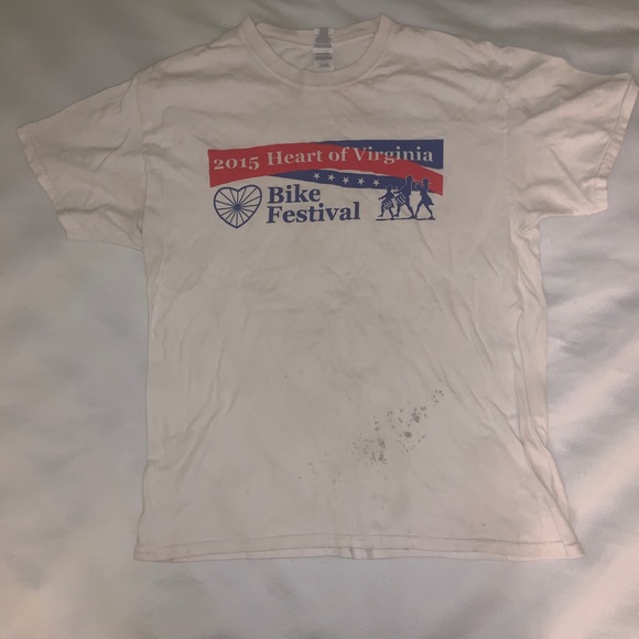 2015 Heart of Virginia Bike Festival t shirt - Picture 1 of 2